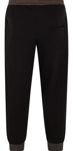 Outlet Bigdude Contrast Joggers Black/Charcoal Sweatpants