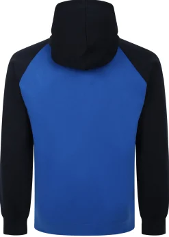 New Bigdude Contrast Raglan Full Zip Hoody Royal Blue Hoodies