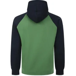 Best Bigdude Contrast Raglan Full Zip Hoody Deep Green Hoodies