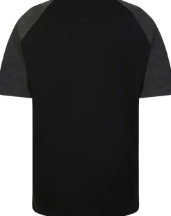 Clearance Bigdude Contrast Raglan Sleeve T-Shirt Black/Charcoal T-shirts