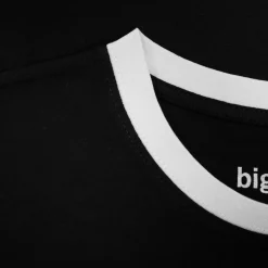 New Bigdude Contrast Stripe T-Shirt Black T-shirts
