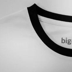 Outlet Bigdude Contrast Stripe T-Shirt White T-shirts