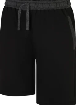 Outlet Bigdude Contrast Sweat Shorts Black Shorts