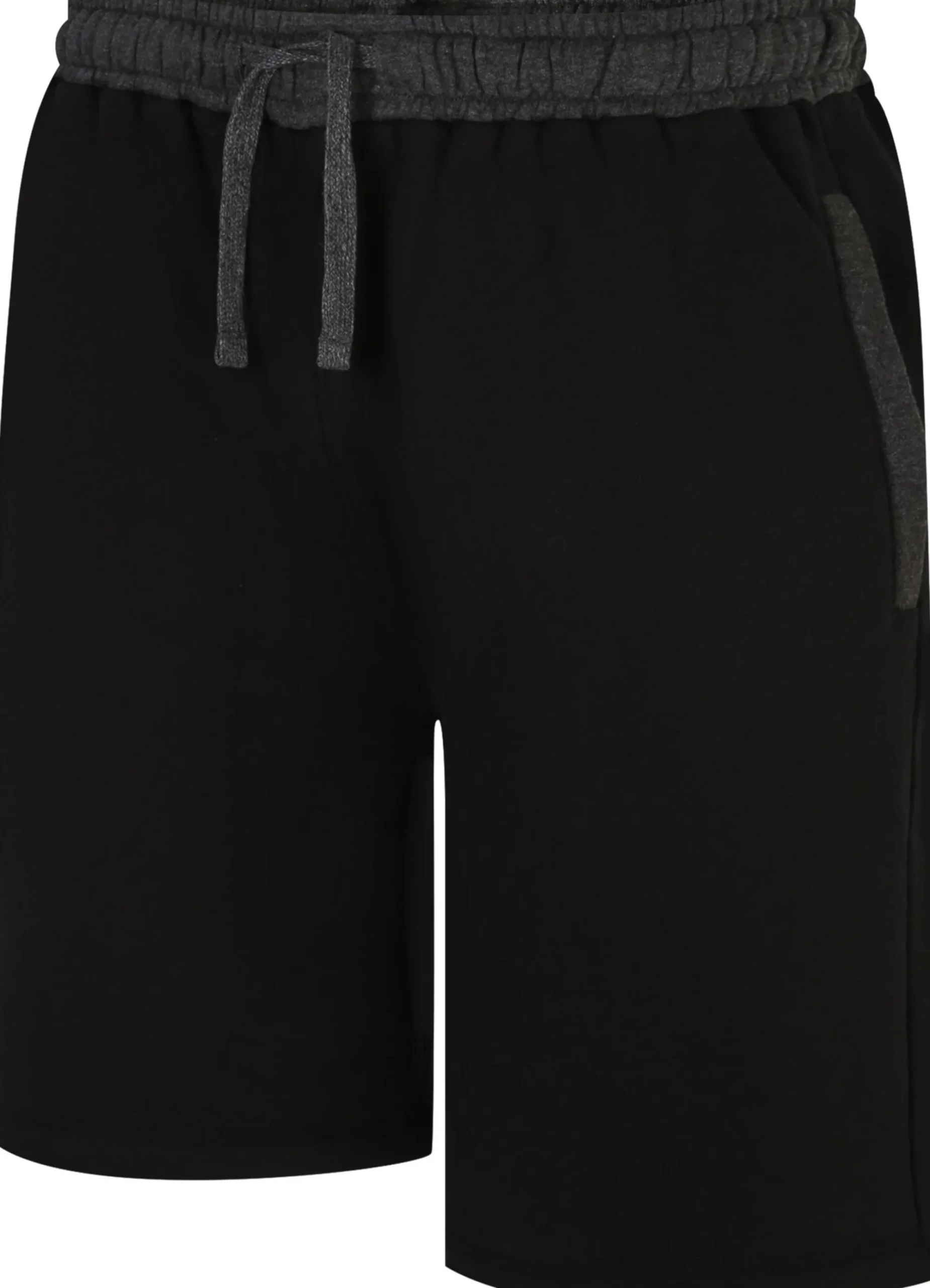 Outlet Bigdude Contrast Sweat Shorts Black Shorts
