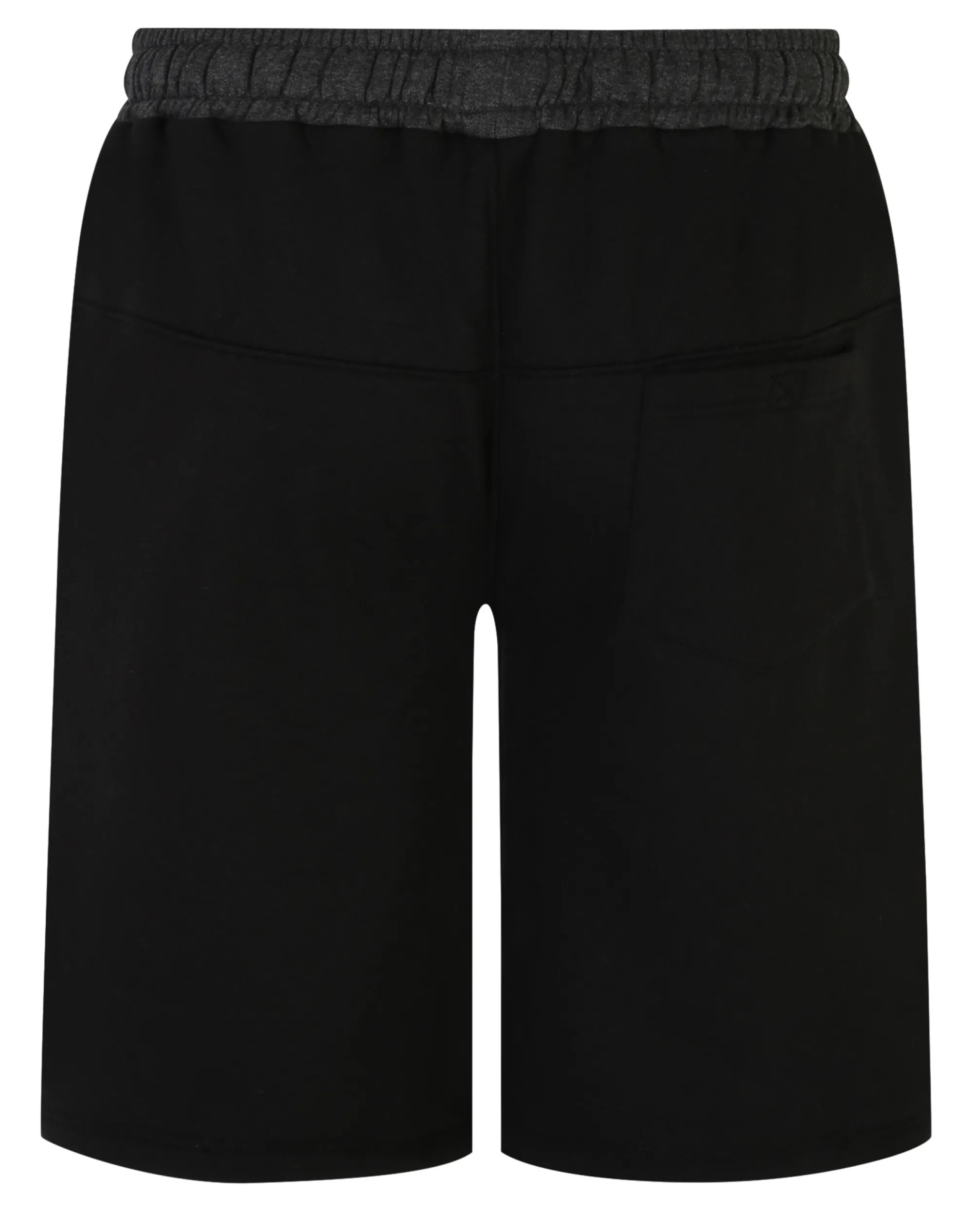 Outlet Bigdude Contrast Sweat Shorts Black Shorts