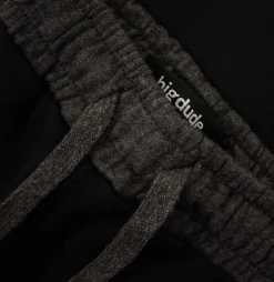 Outlet Bigdude Contrast Sweat Shorts Black Shorts