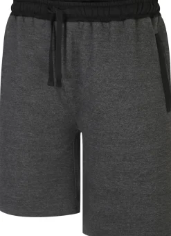 Discount Bigdude Contrast Sweat Shorts Charcoal Marl Shorts