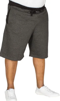 Discount Bigdude Contrast Sweat Shorts Charcoal Marl Shorts