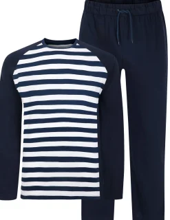 Hot Bigdude Cotton PJ Set Navy Pajama Sets|Pajamas