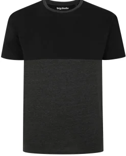 Clearance Bigdude Cut & Sew Pyjama Set Charcoal/Black Pajama Sets|Pajamas