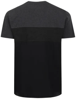Sale Bigdude Cut & Sew Space Dye T-Shirt Charcoal T-shirts