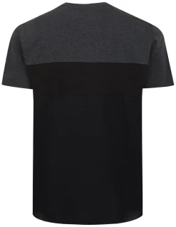 Online Bigdude Cut & Sew Space Dye T-Shirt Charcoal Tall T-shirts