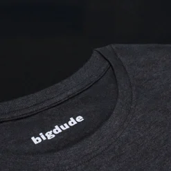 Online Bigdude Cut & Sew Space Dye T-Shirt Charcoal Tall T-shirts