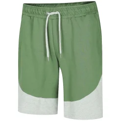 New Bigdude Cut and Sew Loop Back Shorts Sage Green Grey Marl Shorts