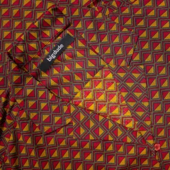 New Bigdude Diamonds Viscose Relaxed Collar Shirt Mustard Casual Shirts