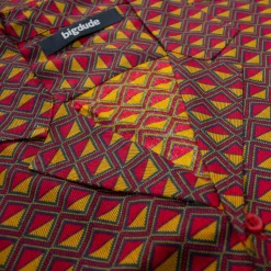 New Bigdude Diamonds Viscose Relaxed Collar Shirt Mustard Casual Shirts