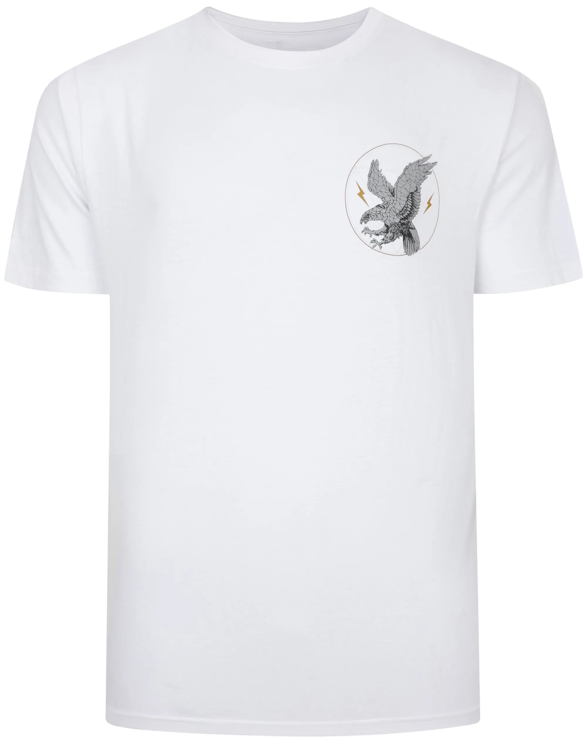 Sale Bigdude Eagle Print T-Shirt White T-shirts