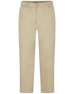 Best Bigdude Elasticated Waist Every Day Trousers Sand Casual Pants