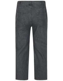 Outlet Bigdude Elasticated Waist Jeans Grey Wash Jeans