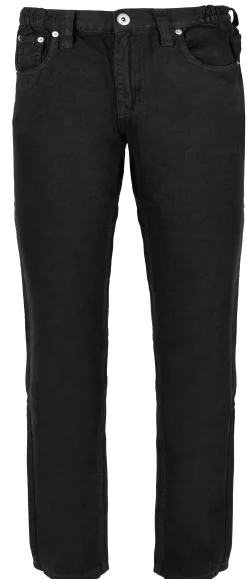 Fashion Bigdude Elasticated Waist Jeans Black Jeans