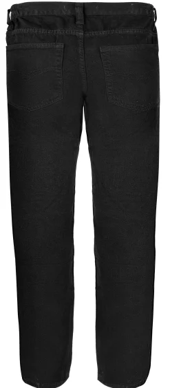 Fashion Bigdude Elasticated Waist Jeans Black Jeans