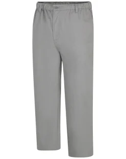 Best Bigdude Elasticated Waist Every Day Trousers Steel Grey Casual Pants