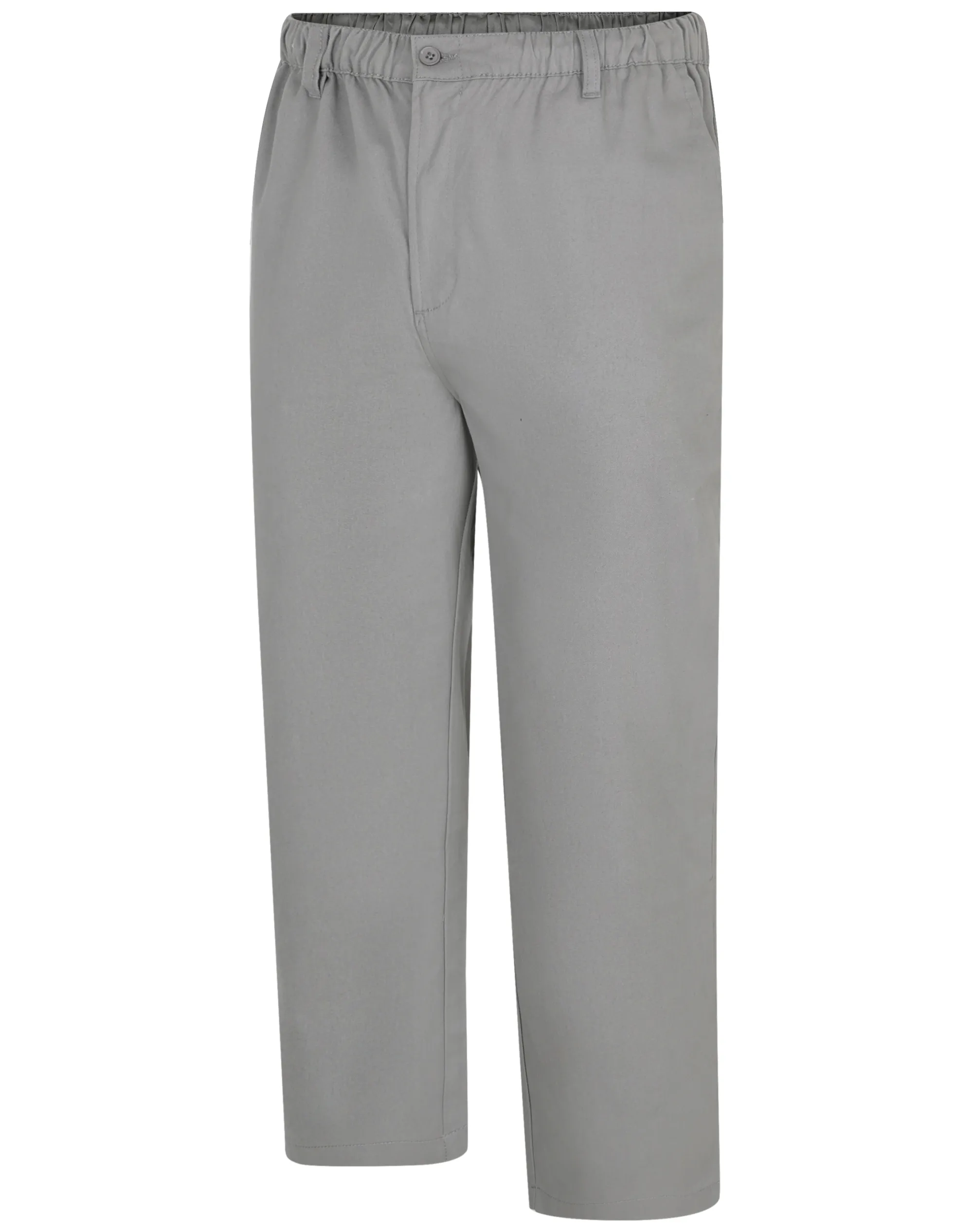 Best Bigdude Elasticated Waist Every Day Trousers Steel Grey Casual Pants