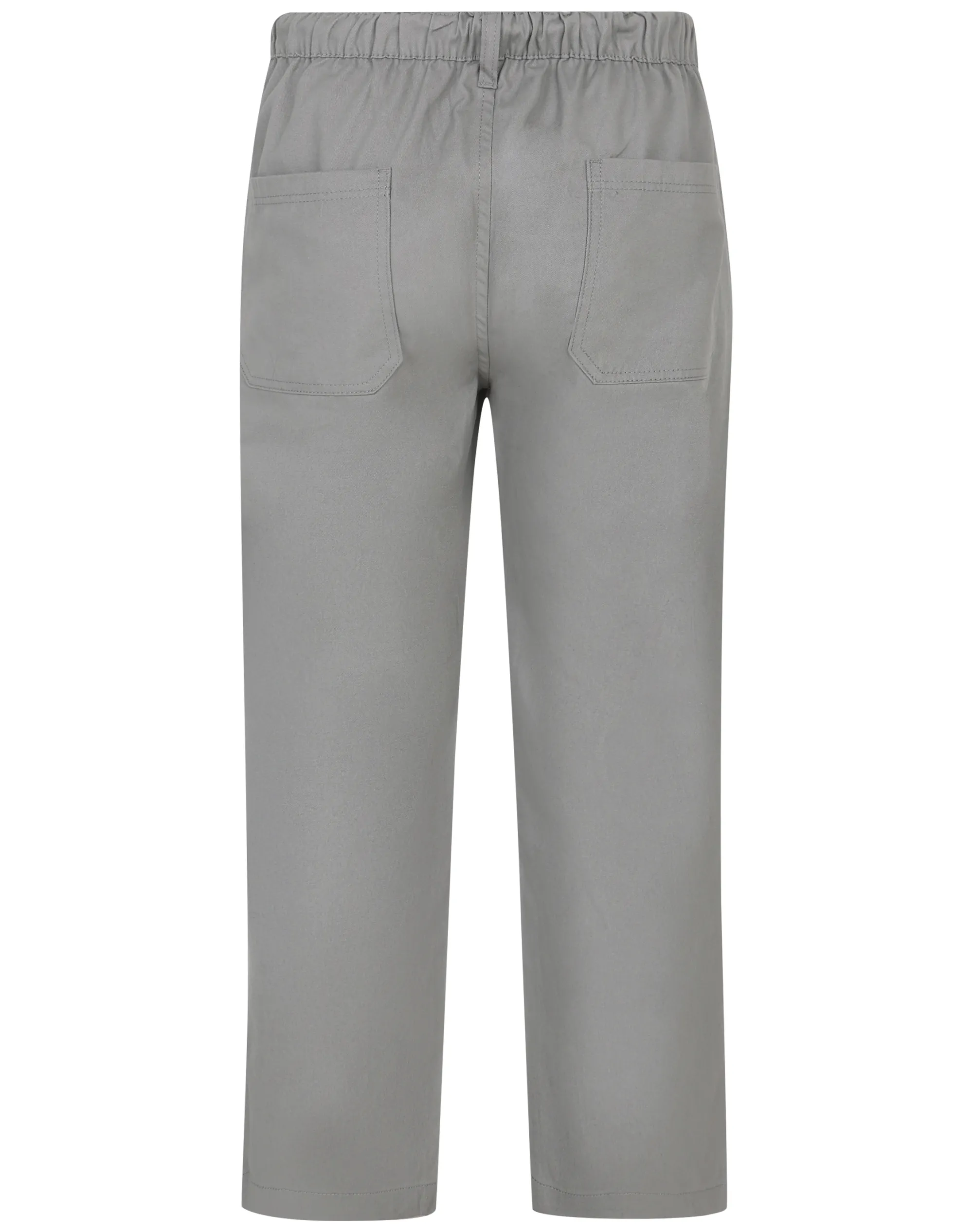 Best Bigdude Elasticated Waist Every Day Trousers Steel Grey Casual Pants