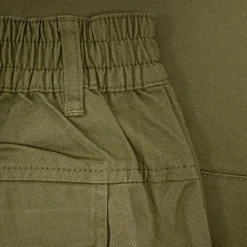 Hot Bigdude Elasticated Waist Cargo Trousers Dark Khaki Cargos|Casual Pants