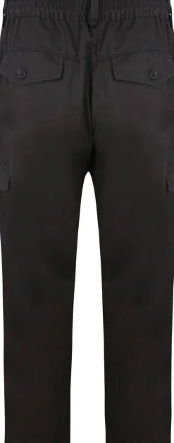 Clearance Bigdude Elasticated Waist Cargo Trousers Charcoal Cargos|Casual Pants