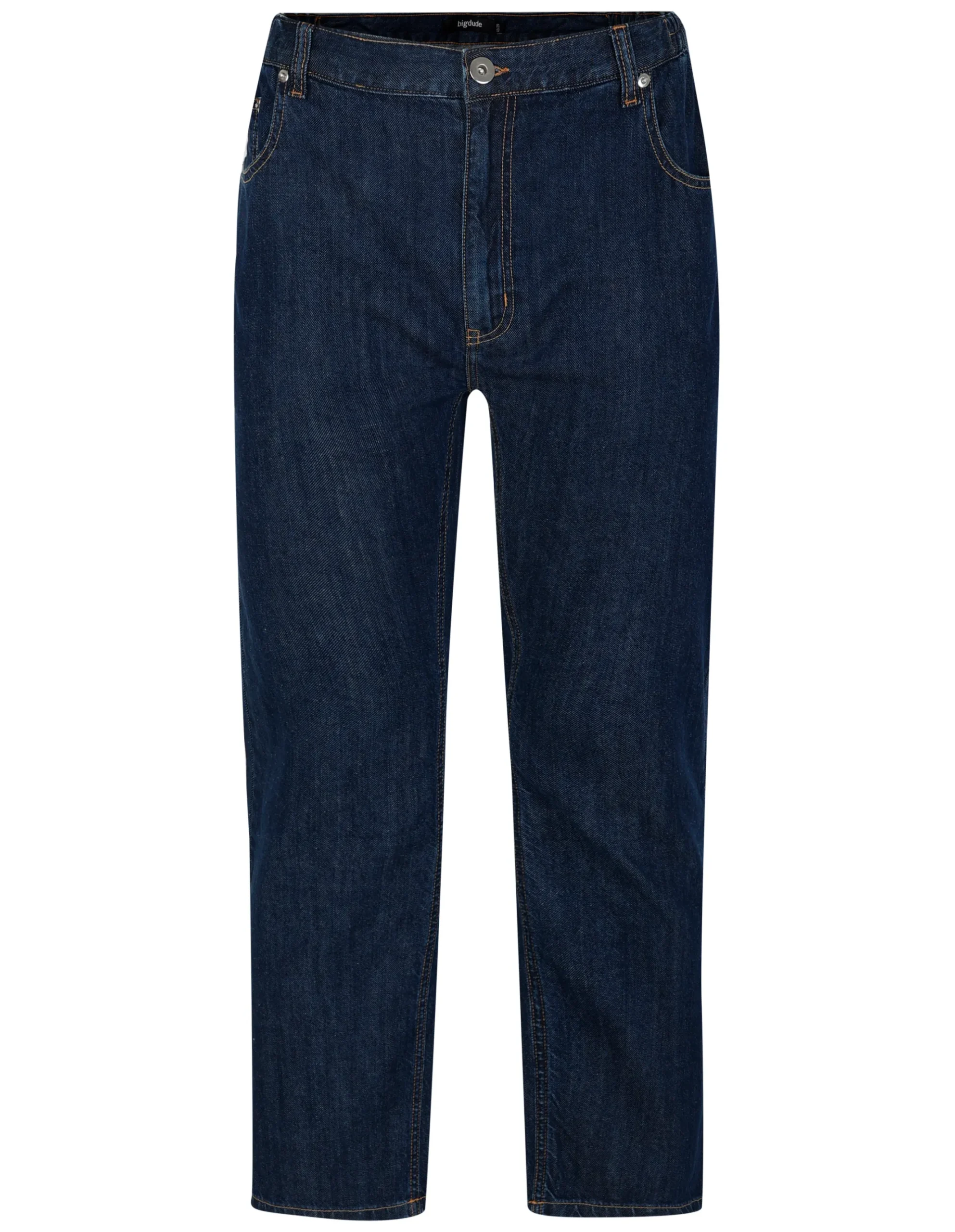 Discount Bigdude Elasticated Waist Jeans Dark Wash Tall Jeans