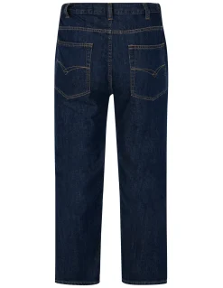 Discount Bigdude Elasticated Waist Jeans Dark Wash Tall Jeans