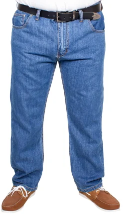 Discount Bigdude Elasticated Waist Jeans Mid Wash Pants|Cardigans