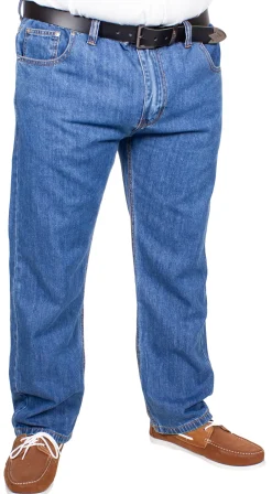 Discount Bigdude Elasticated Waist Jeans Mid Wash Pants|Cardigans