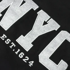 Discount Bigdude Embroidered Crew Neck Jumper Black Tall Sweatshirts