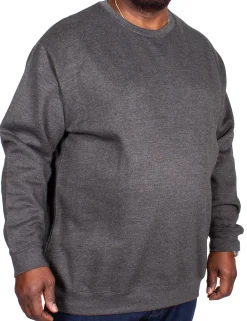 Fashion Bigdude Essentials Jumper Charcoal Sweatshirts & Cardigans