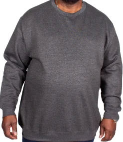 Fashion Bigdude Essentials Jumper Charcoal Sweatshirts & Cardigans