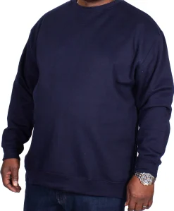 Hot Bigdude Essentials Jumper Navy Sweatshirts & Cardigans
