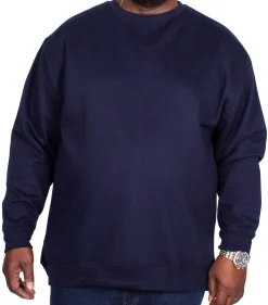 Hot Bigdude Essentials Jumper Navy Sweatshirts & Cardigans