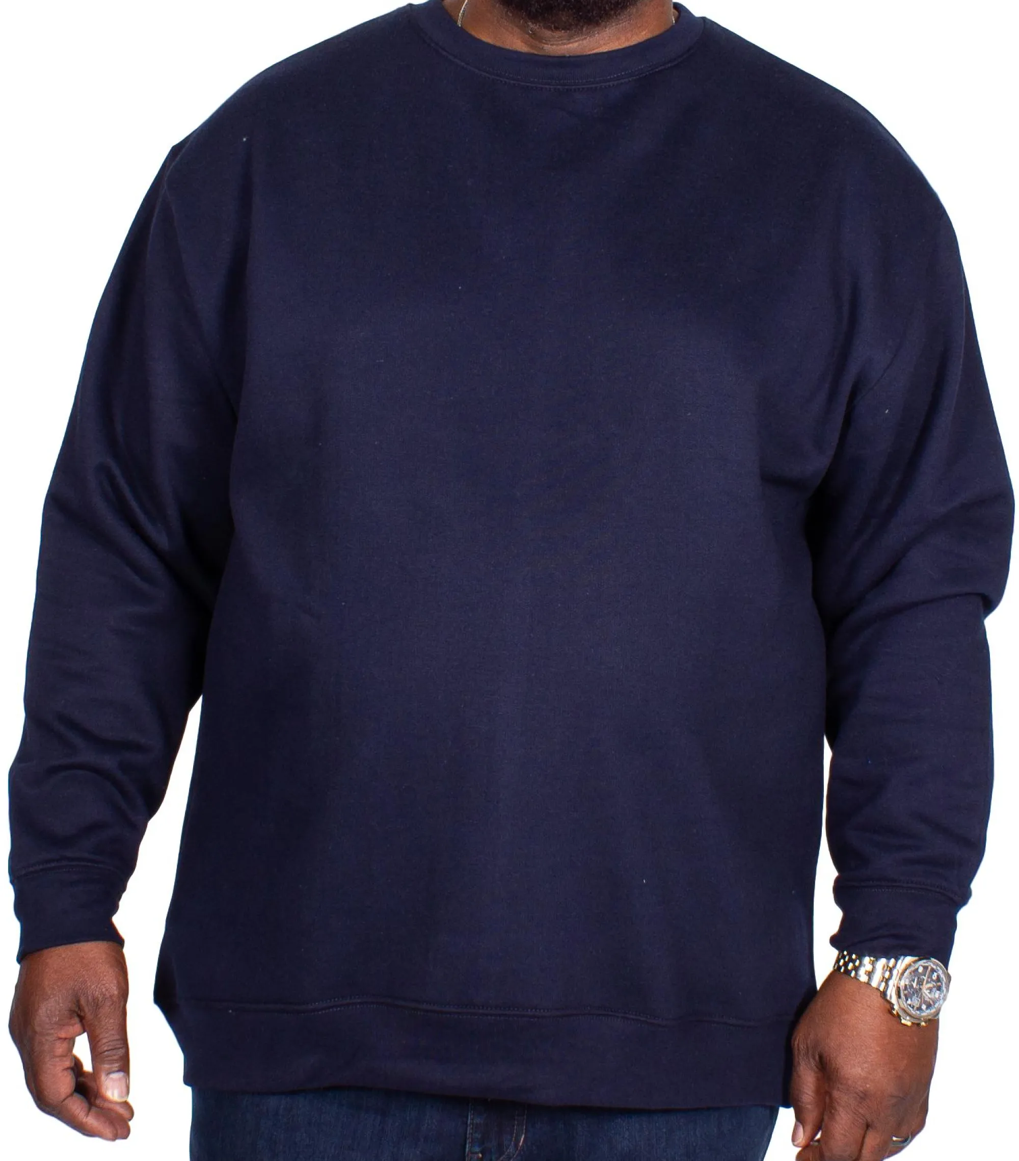 Hot Bigdude Essentials Jumper Navy Sweatshirts & Cardigans
