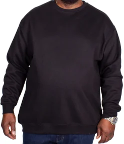 Discount Bigdude Essentials Jumper Black Sweatshirts & Cardigans