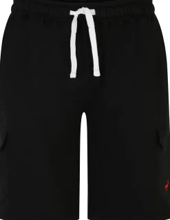 Outlet Bigdude Fleece Cargo Shorts Black Shorts
