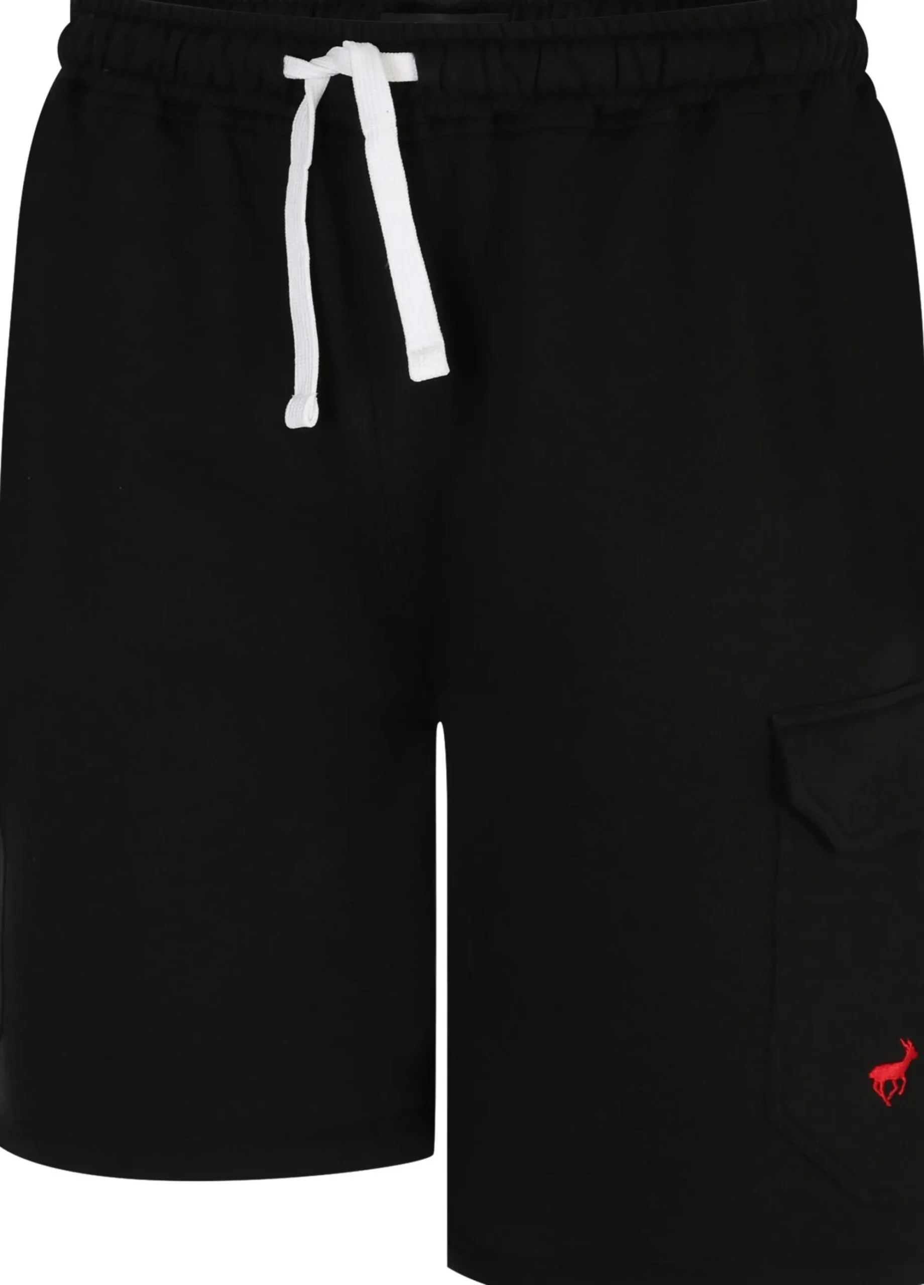 Outlet Bigdude Fleece Cargo Shorts Black Shorts