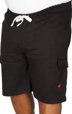 Outlet Bigdude Fleece Cargo Shorts Black Shorts