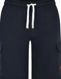 Online Bigdude Fleece Cargo Shorts Navy Shorts