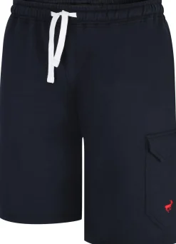 Online Bigdude Fleece Cargo Shorts Navy Shorts