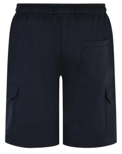 Online Bigdude Fleece Cargo Shorts Navy Shorts