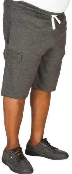 Sale Bigdude Fleece Cargo Shorts Charcoal Shorts