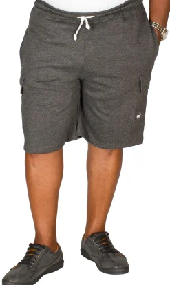 Sale Bigdude Fleece Cargo Shorts Charcoal Shorts