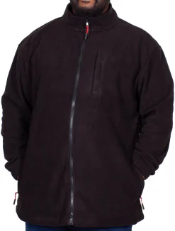 Discount Bigdude Fleece Jacket Black Coats & Jackets